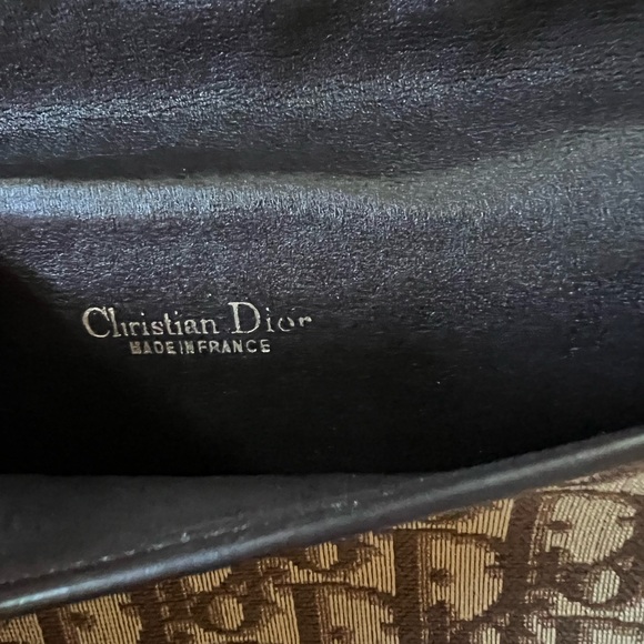 CHRISTIAN DIOR rare Canvas Envelope Clutch Brown monogram - Picture 5 of 6